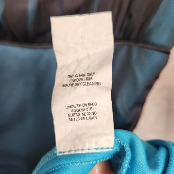 Vintage Y2K 90s Dress City Triangles S Teal Black Asymmetric Whimsigoth Fairy - Picture 7 of 11